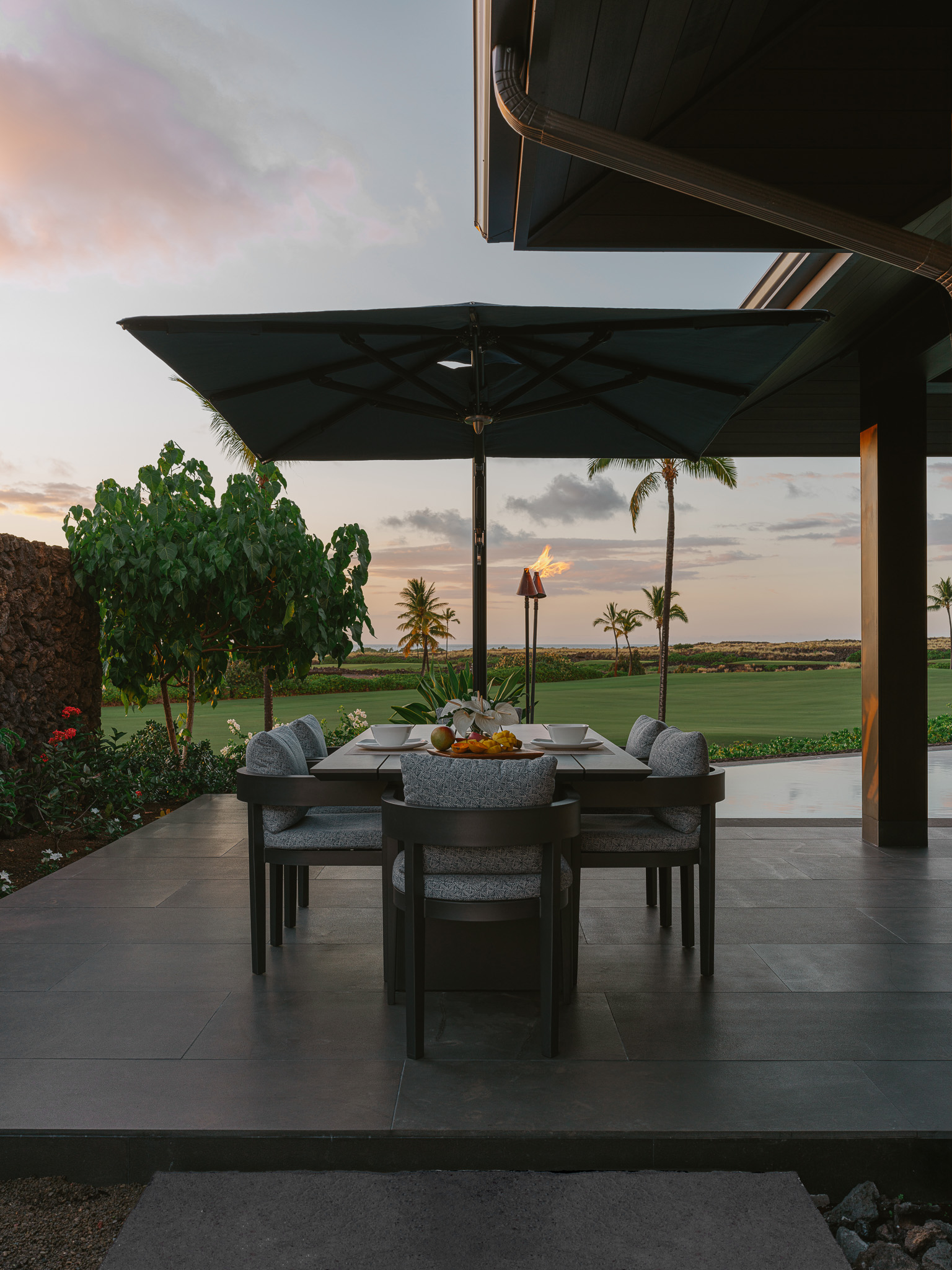 Interior Design for Luxury Semi-Custom Residence in Kohanaiki, Big Island, Hawai’i