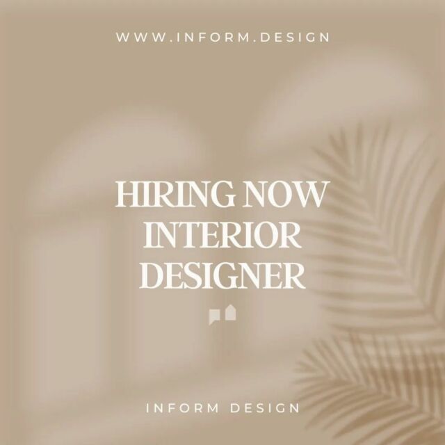 We are currently looking to hire an Interior Designer to contribute to the management of concurrent Client Project/Design project activities while also participating in the ongoing business management and growth of the Interior Design Studio. This position provides a significant opportunity for a dynamic person who has a degree in Interior Design, 5+ years of experience servicing commercial clients, and a desire to take their career to a higher level. 

Learn more and apply here: https://inform.design/careers/