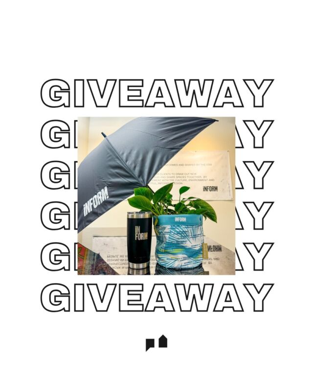 In honor of World Architecture Month 2024 we're doing a giveaway here at InForm Design!

Up for grabs is a Custom Golf Umbrella featuring artwork by Matthew Tapia inspired by our Aloha Beer Co. Project, a Yeti Tumbler, and a Fabric Planter by Noho Home! (Plant not included).

To enter our giveaway simply subscribe to our newsletter, if you haven't already, by visiting inform.design/inform/ and click the "Enter to Win" button in this Thursday's newsletter.

A winner will be randomly selected and announced in our November newsletter.

Best of luck to all who enter and Mahalo for celebrating World Architecture Month 2024 with us!

#InFormDesign #Architecture #WorldArchitectureMonth #Giveaway